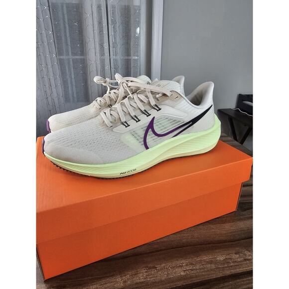 NIKE Air Zoom Pegasus 39 Running Shoes Mens 10‎ Light Orewood Plumb Purple - Picture 7 of 16